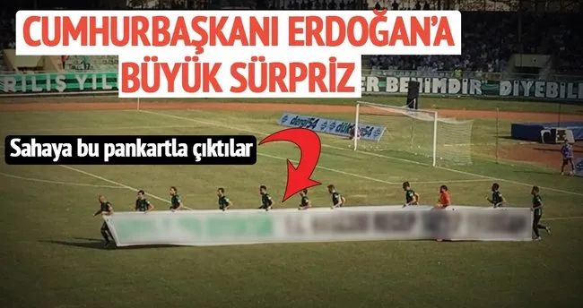 Sakaryaspor’dan Erdoğan’a büyük sürpriz