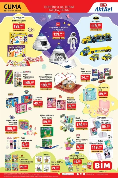 BİM AKTÜEL 16 ŞUBAT LİSTESİ ? Bim'de bu hafta hangi ürünler var? Cuma gününe özel indirim fırsatları raflarda olacak!