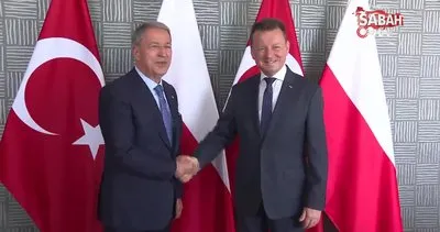 Milli Savunma Bakanı Akar, Polonyalı mevkidaşı Blaszczak ile görüştü | Video