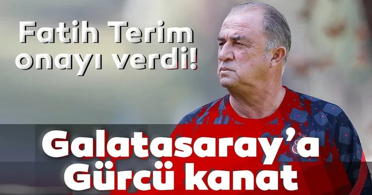 Fatih Terim’den transfere onay! Galatasaray’a Gürcü kanat