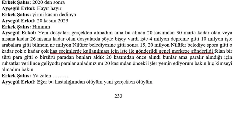 SON DAKİKA | Bursa’da rüşvetin itirafı ses kaydında! Nilüfer Belediyesi topladığı paraları CHP Genel Merkezi’ne göndermiş