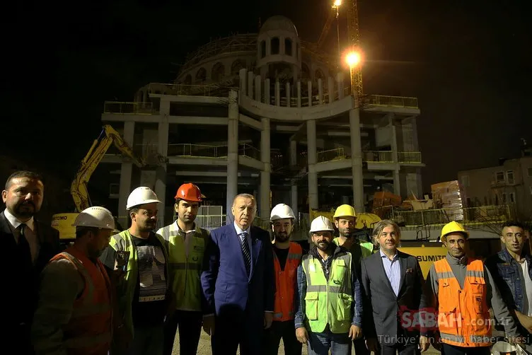Cumhurbaşkanı Erdoğan Taksim Camii inşaatını ve AKM’yi bizzat yerinde inceledi