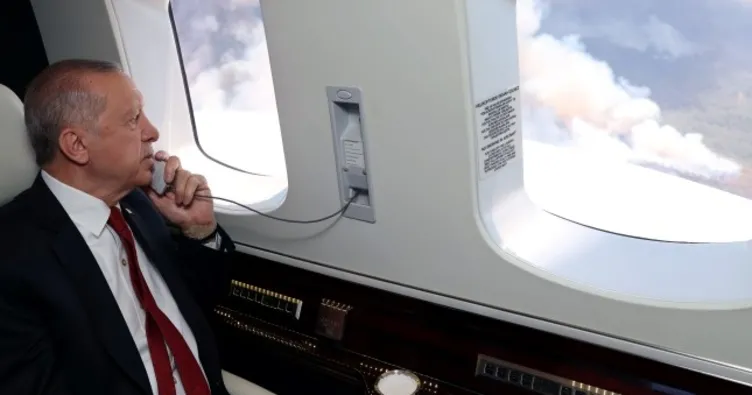 Son dakika: Başkan Erdoğan Marmaris’te! Yangın bölgesinde incelemelerde bulundu