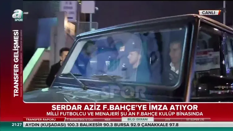 Serdar Aziz Fenerbahçe kulüp binasında! İmzalar atılıyor