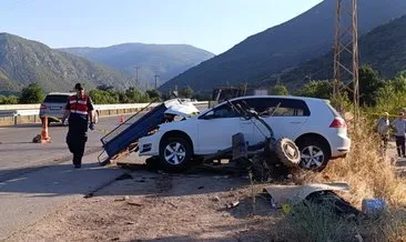 Amasya’da patpatla otomobil çarpıştı! 2 ölü #amasya