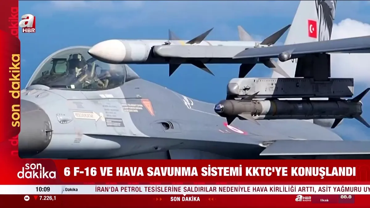 Son dakika | KKTC’ye 6 adet F-16 konuşlandı | Video videosunu izle Son dakika | KKTC’ye 6 adet F-16 konuşlandı | Video videosunu izle