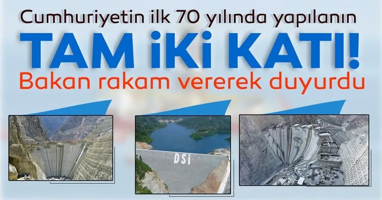 SON DAKİKA! Bakan Pakdemirli ’Cumhuriyetin ilk 70 yılında yapılanın tam iki katı’ diyerek duyurdu: Tam 585 baraj inşa ettik