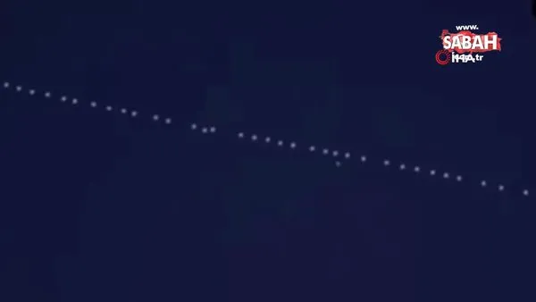 Elon Musk'ın Starlink uyduları Van Erciş semalarında göründü | Video