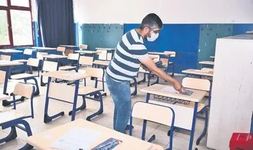 Kırtasiye setleri sıralara bırakıldı