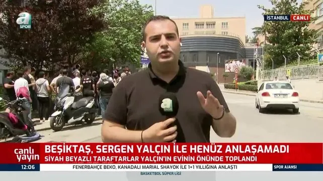 Sergen Yalçın - Beşiktaş yönetimi arasındaki son durum ne? Sergen Yalçın'ın evi önünden CANLI YAYIN