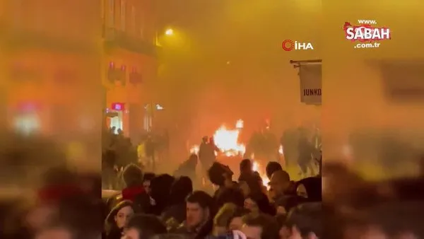 Fransa'da emeklilik reformu protestolarında sokaklar savaş alanına döndü | Video