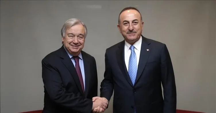 Bakan Çavuşoğlu BM Genel Sekreteri Antonio Guterres ile görüştü