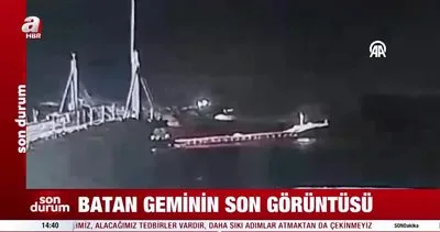 Marmara Denizi’nde batan geminin son görüntüsü ortaya çıktı! | Video