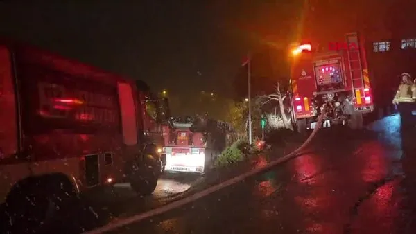 İstanbul Sarıyer'de gecekondu yangını paniğe neden oldu