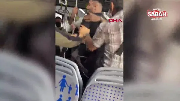 Metrobüste yolcular arasında yüksek sesle konuşma kavgası | Video