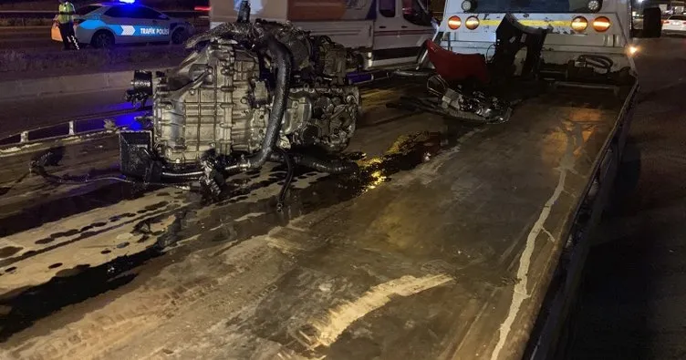 Maltepe’de otomobil direğe çarptı: biri ağır, 2 yaralı