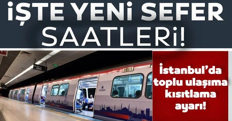 İstanbul’da toplu ulaşıma ‘kısıtlama’ düzenlemesi
