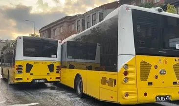 2 İETT otobüsü çarpıştı