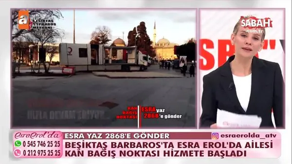 'Esra Erol'da' ailesi kan bağış noktası, İstanbul Beşiktaş’ta faaliyete başladı | Video