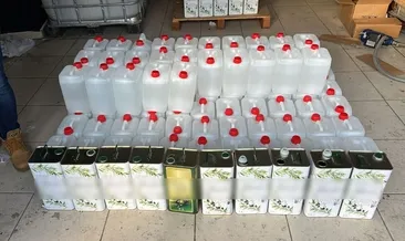 Üç bin litre kaçak alkol buldular