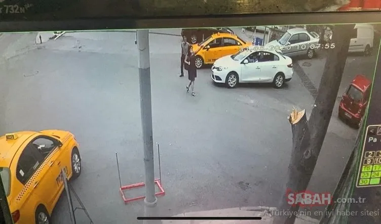 İstanbul’un göbeğinde genç kadına kapkaç dehşeti kamerada