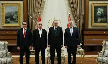 Başkan Erdoğan, işçi ve işveren temsilcilerini kabul etti