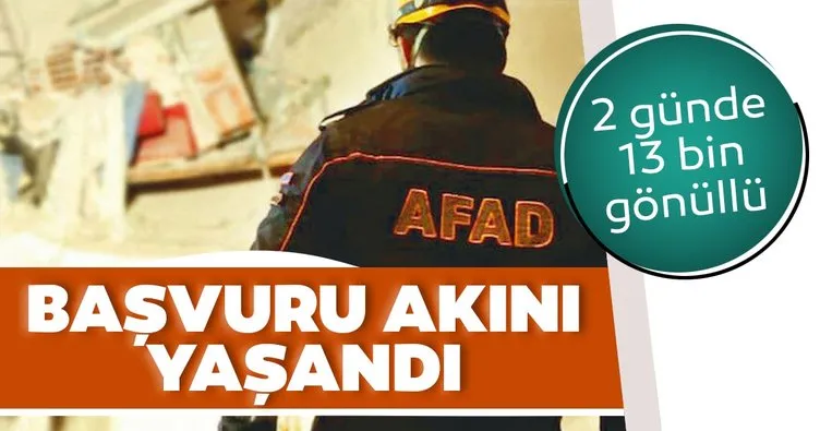 Son dakika: İzmir’deki depremin ardından AFAD’a başvuru akını! 2 günde tam 13 bin gönüllü