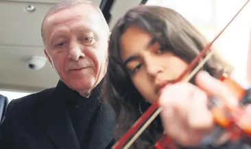 Erdoğan’a keman çalan 12 yaşındaki Ecrin, SABAH’a konuştu: Rüya Gibiydi