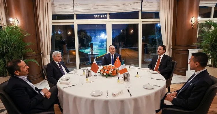 Bakan Çavuşoğlu, İtalyan ve Katarlı mevkidaşlarıyla görüştü