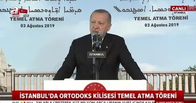 Cumhurbaşkanı Erdoğan’dan Mor Efrem Süryani Kilisesi Temel Atma Töreni’nde önemli açıklamalar
