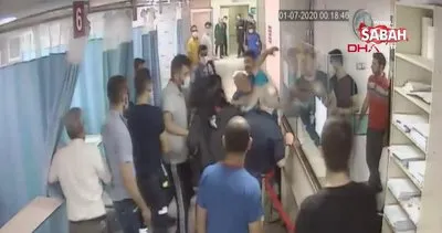 Elazığ’da acil serviste doktora yumruklu saldırı anı kamerada | Video