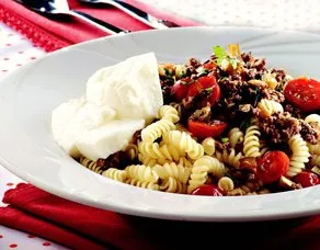 Kıymalı Patlıcanlı Makarna