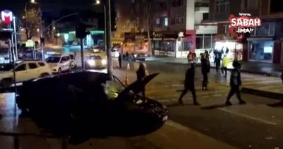 Ümraniye’de İETT otobüsü ile otomobil çarpıştı: 1’i ağır 5 yaralı | Video