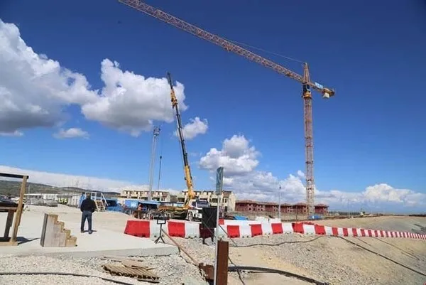 Çanakkale Köprüsü'nün çalışmaları havadan görüntülendi