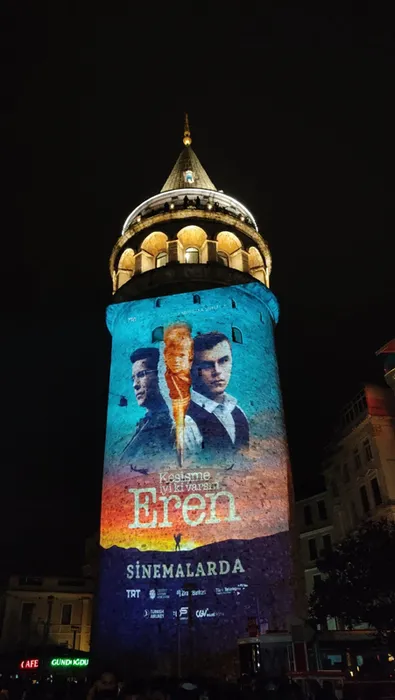 Eren Bülbül’ün doğum gününe özel görseller Galata Kulesi’ne yansıtıldı!