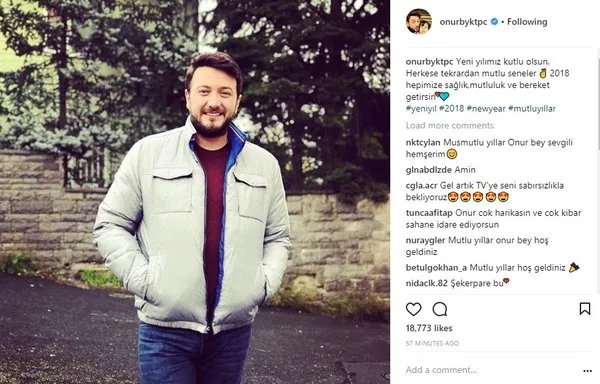 Ünlülerin Instagram paylaşımları (03.01.2018)