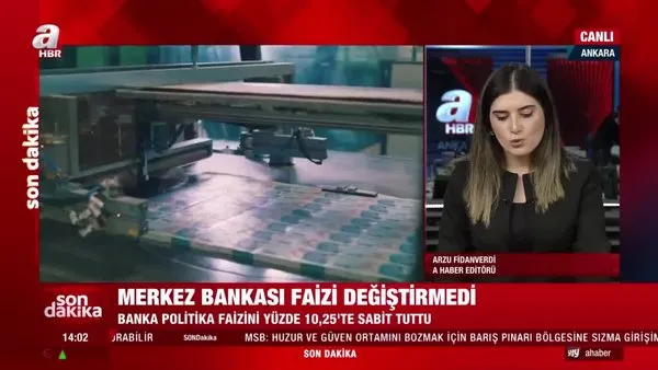 Son dakika haberi... Merkez Bankası'ndan flaş faiz kararı! Politika faizi yüzde 10,25'te sabit kaldı | Video