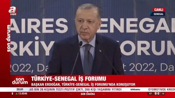 Başkan Erdoğan'dan Senegal'de önemli açıklamalar