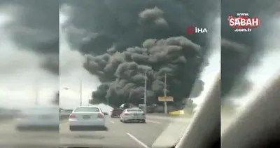 Meksika’da fabrikada patlama sonucu yangın çıktı | Video