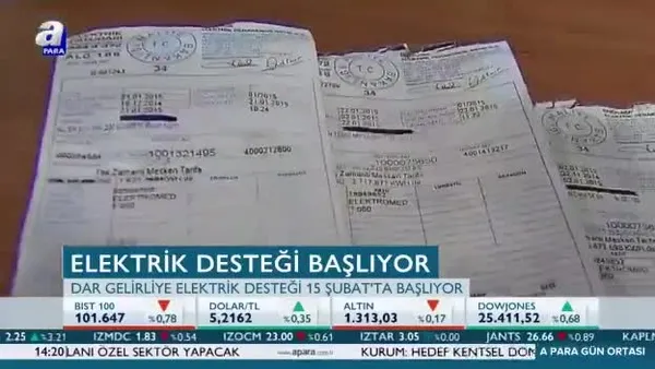 Elektrik desteği başlıyor