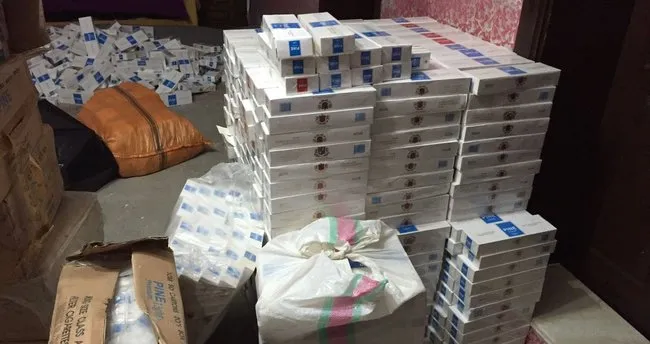 Van’da 70 bin paket kaçak sigara ele geçirildi