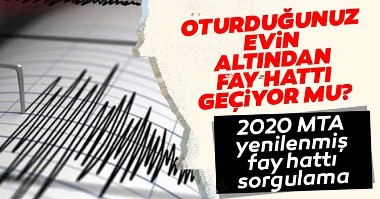 Türkiye fay hatları ve deprem haritası 2020: MTA ve AFAD fay hattı sorgulama nasıl, nereden yapılır?