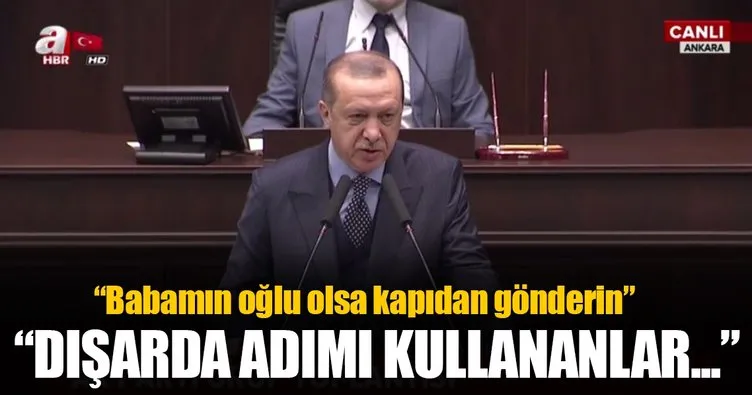 Erdoğan: Şahsımın adını kullanarak iş yapılmasına rıza göstermem