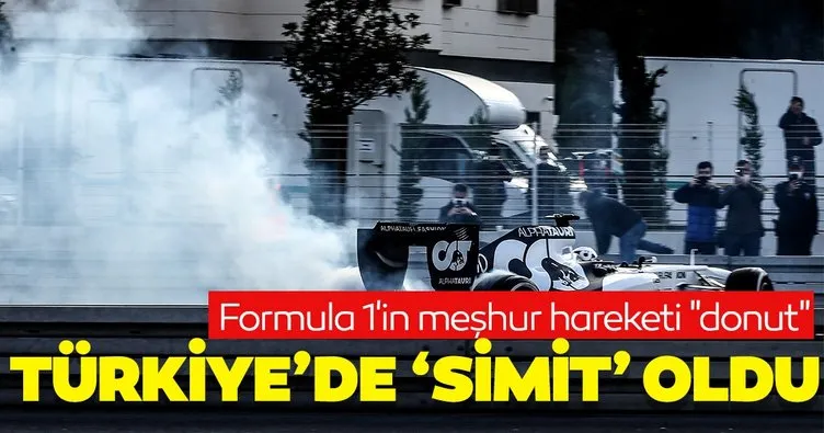 Formula 1’in meşhur hareketi donut Türkiye’de simit oldu