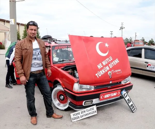 Otomobilini Kartal Palasa çevirdi