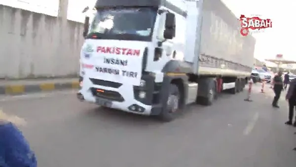İçişleri Bakanı Süleyman Soylu Pakistan'a giden yardım tırını uğurladı | Video