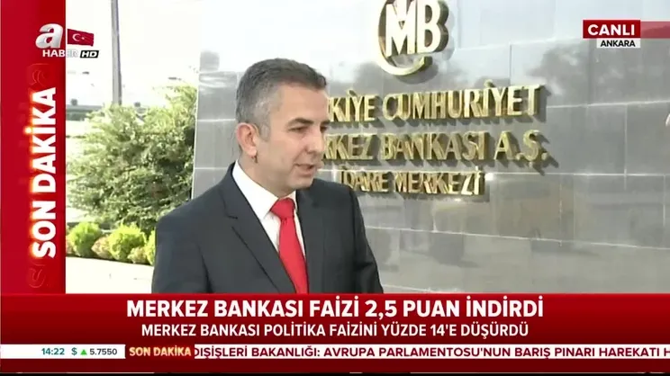 Merkez Bankası Faizi 2,5 puan indirdi!