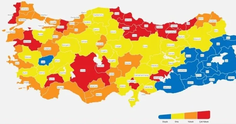 Yüksek riskli iller hangileri? 15 Mart 2021 Türkiye’de koronavirüs risk haritasına göre yüksek riskli iller listesi ve son durum!