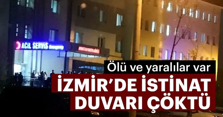 İzmir’de tekstil atölyesinin duvarı çöktü: 2 ölü, 3 yaralı