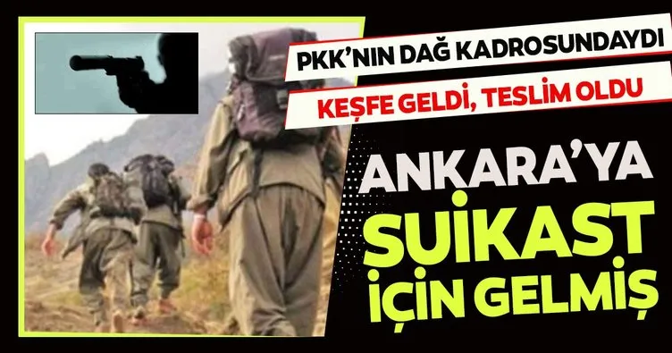 Teslim olan PKK’lıdan suikast keşfi itirafı